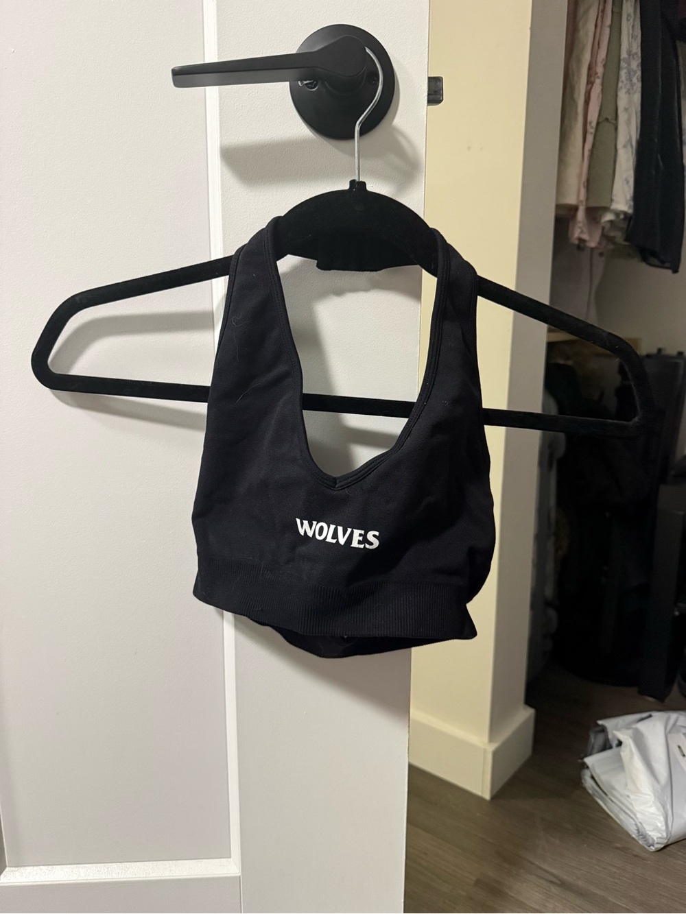 Black Hardcore Everson Seamless Halter Bra